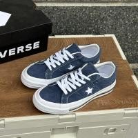 ราคา Converse One Star Suede รองเท้าบอร์ดลําลองตัดต่ําสีน้ําเงินและสีขาว (56206643350)