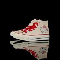 ราคา Converse Chuck 70 beige cat รองเท้าบอร์ดลําลองทรงสูง (52308774809)