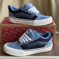 ราคา Vans Knu Skool Midnight Blue Low Top Casual Board Shoes (50354371303)
