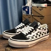 ราคา Vans Old Skool 36 36 DX Anaheim รองเท้าลําลองลายตารางหมากรุกสีดําและสีขาว (50057207711)