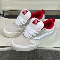 ราคา Vans sk8 รองเท้าบอร์ดลําลองทรงสูงตาข่ายสีขาว (49256050452)