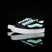 ราคา Vans Knu Skool รองเท้าบอร์ดลําลองตัดต่ําสีดําและสีน้ําเงิน (45856039345)