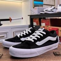 ราคา Vans Vero LS ACTION รองเท้าบอร์ดลําลองตัดต่ําสีดําและสีขาว (45356441975)