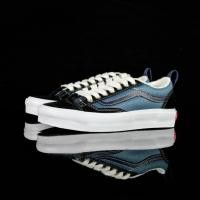 ราคา Vans Premium Old Skool Blue Black Low cut Casual Board Shoes (57604713003)