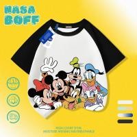 ราคา จัดส่งจากกรุงเทพฯ เสื้อยืดผ้าฝ้ายสำหรับเด็ก NASA แบบ Raglan สีดำ ขาว ลายมิกกี้เมาส์และผองเพื่อน สำหรับเด็กอายุ 3 16 ปี (58058539006)
