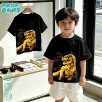 ราคา จัดส่งภายในวันเดียวกัน เสื้อยืดผ้าฝ้ายสำหรับเด็ก NASA สีดำ ลายไทแรนโนซอรัส เร็กซ์ สำหรับเด็กอายุ 3 16 ปี ทั้งเด็กผู้ชา (50707120508)