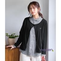 ราคา Direct from Japan Nissen เสื้อเชิ้ตดีไซน์เย็บติดคาร์ดิแกน ไซส์ใหญ่ งานปักที่ปกเสื้อ สไตล์เลเยอร์ 2 in 1 ดูผอมเพรียว เสื้อผ้าสาวอวบ แฟชั่นญี่ปุ่น (47656781390)