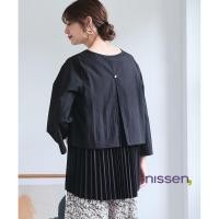 ราคา Direct from Japan Nissen เสื้อเบลาส์ทูนิคพลีทหลังไซส์ใหญ่ พลัสไซส์ พรางหุ่น ทรงหลวม ใส่สบาย สไตล์ญี่ปุ่น สำหรับสุภาพสตรี ฤดูใบไม้ผลิ ใบไม้ร่วง (47156306558)