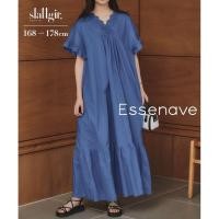 ราคา Direct from Japan Nissen ชุดเดรสยาวแมกซี่ สำหรับคนตัวสูง ผ้าคอตตอน 100 ปักปกลายดอกไม้ ทรงเทียร์ด ดีไซน์ระบายแขน แฟชั่นญี่ปุ่น Essenave (46857810311)
