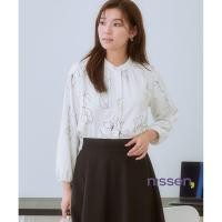ราคา จัดส่งจากประเทศญี่ปุ่น Nissen เสื้อเบลาส์พิมพ์ลายดอกไม้ญี่ปุ่นคอปกตั้ง ผ้าซาตินนุ่มยืดหยุ่นพิเศษ ใส่สบาย ไม่ยับ แห้งไว ซักง่าย กันUV มีไซส์ใหญ่ แฟชั่นทำงานสไตล์ญี่ปุ่นแท้ๆ เสื้อผู้หญิงสุภาพเรียบหรู คุ