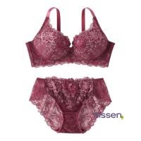 ราคา จัดส่งจากประเทศญี่ปุ่น Nissen ชุดชั้นในพรีเมียมสำหรับสาวอกใหญ่ คัพ DEFG บราเก็บเนื้อข้างรักแร้ ดันทรงสวยหรู มีโครง หลังตัว U ลายดอกไม้งดงามจากญี่ปุ่น ใส่สบาย คุณภาพสูง (27929136995)