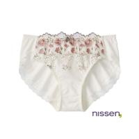 ราคา จัดส่งจากประเทศญี่ปุ่น Nissen กางเกงในสตรี กางเกงในเอวสูงเล็กน้อย ลายดอกไม้ ผ้าทวิลลิค็อตยืดหยุ่นได้ดี นุ่มสบาย ระบายอากาศดี กระชับสะโพก ไม่เห็นขอบ มั่นใจทุกท่วงท่า แมทช์คู่บราดันทรง Triumph บราคุณภาพ