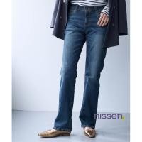 ราคา จัดส่งจากประเทศญี่ปุ่น Nissen กางเกงยีนส์เดนิมขายาวทรงตรง ผ้ายืดพิเศษ ใส่สบาย พรางต้นขาใหญ่ ทรงหลวม เอวยางยืด สำหรับสาวอวบ ไซส์ใหญ่พิเศษ ความยาว 68 ซม สินค้ายอดนิยมจากญี่ปุ่น ขายดีกว่า 220 000 ตัว การ