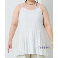 ราคา Direct from Japan Nissen เสื้อซับในตัวยาวพลัสไซส์พรางหุ่น สไตล์เลเยอร์อินเทรนด์จากญี่ปุ่น เสื้อสายเดี่ยวไซส์ใหญ่พิเศษแบบอัดพลีท ระบาย ปกปิดพุง สะโพกสวย (50250572462)