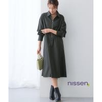ราคา Direct from Japan Nissen เดรสบุผ้าสำลีอุ่นสบาย คอปกซิปหน้าจีบทวิส ไม่ยับง่าย ยืดหยุ่น เก็บอุณหภูมิ มีไซส์ใหญ่ ชุดทำงาน สวยเนี้ยบ สำหรับฤดูหนาว (50100587306)