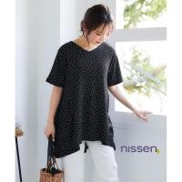 ราคา จัดส่งจากประเทศญี่ปุ่น Nissen เสื้อทูนิคพิมพ์ลายผ้าพลีท A line ยาวคลุมสะโพก คอวี ใส่สบาย ระบายอากาศดีเยี่ยม ไม่เป็นขุย ซักง่าย ไม่ต้องรีด สำหรับสาวพลัสไซส์ ไซส์ใหญ่ ทรงหลวม สไตล์ญี่ปุ่น ลดราคา โปรโมชั