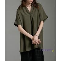 ราคา จัดส่งจากประเทศญี่ปุ่น Nissen เสื้อเชิ้ตแขนสั้นคอปก skipper ทรงหลวมใหญ่พิเศษ สบายตัว ระบายอากาศดีเยี่ยม ดีไซน์บานพลิ้วสวย พรางหุ่นเป๊ะ ผ้าลินินเทียมแท้ ไม่ต้องรีดบ่อย ซักง่าย สไตล์ญี่ปุ่น Soiunique โป