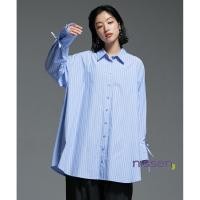 ราคา Direct from Japan Nissen เสื้อเชิ้ตลายทางสีตัดกันทรงหลวม Soiunique พรางหุ่น สไตล์เกาหลี ใส่คลุมได้ ใส่สบาย (44114462850)