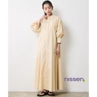ราคา จัดส่งจากประเทศญี่ปุ่น Nissen เดรสยาวเชิ้ตญี่ปุ่น ทรงสวยพรางหุ่นพลิ้วสบายใส่หลวมๆ ผ้าบางระบายอากาศดีเยี่ยม เหมาะกับอากาศเมืองไทย ไม่อบไม่ร้อน แขนพองสามส่วนสุดน่ารัก มีระบายชายกระโปรงสวยหวาน พลัสไซส์ ซ