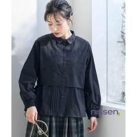 ราคา จัดส่งจากประเทศญี่ปุ่น Nissen เสื้อเบลาส์คอตตอน 100 ปักลายโบราณสวยงาม สไตล์เลเยอร์หลอก ทรงหลวม ใส่สบาย ระบายอากาศได้ดี พลัสไซส์ พรางหุ่นสวยสง่า แฟชั่นญี่ปุ่นแท้ เสื้อผู้หญิงน่ารัก หรูหรา ดูดีมีสไตล์ เ