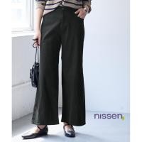ราคา Direct from Japan Nissen กางเกงขาบานผ้าทวิลผ้ายืดพิเศษ ยืดหยุ่นสูง ใส่สบาย มีไซส์ใหญ่ พลัสไซส์สำหรับสาวๆ (42267039031)