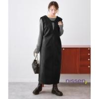 ราคา Direct from Japan Nissen ชุดเดรสเอี๊ยมสไตล์หนังกลับ 3WAY เปิดหน้าเป็นเสื้อกั๊กได้ มีไซส์ใหญ่พิเศษ สวมใส่สบาย หรูหรา (42167218999)