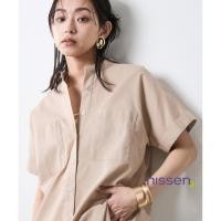 ราคา จัดส่งจากประเทศญี่ปุ่น Nissen ใส่สบาย ทรงหลวม เสื้อเชิ้ตทูนิค คอจีน ผ้าคอตตอนลินินแท้ ระบายอากาศดี เย็นสบาย พรางหุ่นสวย แขนสั้นพิเศษ ปิดต้นแขนและสะโพก มีไซส์ใหญ่ แฟชั่นสไตล์ญี่ปุ่นแท้ สวยชิลล์ ดูดีมีส