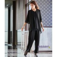 ราคา จัดส่งจากประเทศญี่ปุ่น Nissen ชุดไว้อาลัย ชุดพิธีการ ชุดสุภาพ ซักได้ ผ้ายับยาก ชุดเซ็ตเสื้อเบลาส์ชีฟองลูกไม้ระบาย กางเกงขายาวทรงตรง แฟชั่นญี่ปุ่นแท้ สบายตัว มีไซส์ใหญ่ ครบชุดสำหรับงานสำคัญ (4180228230