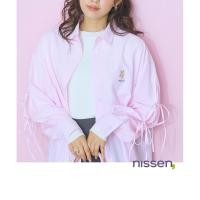 ราคา จัดส่งจากประเทศญี่ปุ่น Nissen เสื้อเชิ้ตยาวโอเวอร์ไซส์ทรงหลวม พลัสไซส์ ไซส์ใหญ่พิเศษ ใส่สบาย คิวท์ๆ ปักลายหมี แขนผูกโบว์เก๋ พรางหุ่นได้ดีเยี่ยม ผ้าซักง่าย ระบายอากาศ ไม่ร้อน สไตล์ญี่ปุ่นแท้ๆ โปรโมชั่น