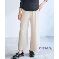 ราคา จัดส่งจากประเทศญี่ปุ่น Nissen กางเกงพลีทขายาวขาบาน กางเกงผ้ายืดนุ่มลื่นผู้หญิง ทรงหลวมสบาย พลางหุ่นสวย ขาเรียวยาว ดูสูงโปร่ง สไตล์ญี่ปุ่นแท้ๆ ยืดหยุ่นดี เอวยางยืด กางเกงลำลองแฟชั่น สวยหรูแต่ใส่สบายสุด