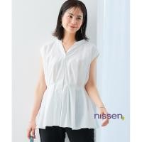 ราคา จัดส่งจากประเทศญี่ปุ่น Nissen เสื้อเบลาส์ทำงานผู้หญิงสไตล์ญี่ปุ่น Peplum คอปกสวยหรู ใส่สบาย ระบายอากาศดี ไม่ร้อน กัน UV เย็นสบาย ดูแลง่าย ซักเครื่องได้ ไม่ต้องรีด ไม่เป็นขุย ไซส์ใหญ่ ครบไซส์ แฟชั่นผู้