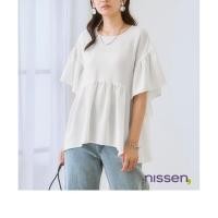 ราคา จัดส่งจากประเทศญี่ปุ่น Nissen เสื้อเบลาส์ระบายชายแขนระบายสวยพริ้ว ปกปิดต้นแขน พรางหุ่น ทรงหลวม ใส่สบาย คลายร้อน ดูดีมีสไตล์ไม่รัดรูป เหมาะกับฤดูร้อน ซักเครื่องง่าย แฟชั่นญี่ปุ่นแท้ เสื้อผ้าผู้หญิงไซส์