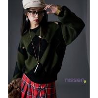 ราคา Direct from Japan Nissen เสื้อไหมพรมแขนยาวลายอาร์ไกล์ฉลุลาย โอเวอร์ไซส์ ไซส์ใหญ่พิเศษ นุ่มสบาย ไม่คัน กันหนาว สไตล์ญี่ปุ่นแฟชั่น GEVS (40625622594)