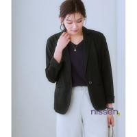 ราคา จัดส่งจากประเทศญี่ปุ่น Nissen เสื้อสูทผู้หญิงทรงเทเลอร์ ผ้าเจอร์ซีย์ Usukaru บางเบา เย็นสบาย ระบายอากาศ ไม่ยับ ซักง่าย ใส่สบาย มีไซส์ใหญ่พิเศษ เสื้อแจ็คเก็ตแฟชั่นญี่ปุ่นสำหรับทำงาน ใส่เที่ยวได้ สไตล์เ