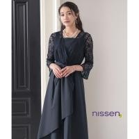 ราคา จัดส่งจากประเทศญี่ปุ่น Nissen ชุดเดรสออกงานแต่งงาน ชุดเดรสหางปลาลูกไม้แขนยาว สไตล์ญี่ปุ่น Nissen สวยหรูดูแพง เปิดด้านหน้า สวมใส่ง่าย พรางแขนเรียว ผูกเอวเก็บหุ่น ชุดเดรสไซส์ใหญ่ ใส่สบาย มีโปรโมชั่นพิเศ