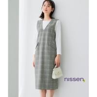 ราคา Direct from Japan Nissen เดรสเอี๊ยมคอวีลุควูล สไตล์ญี่ปุ่น ไม่ต้องรีด ซักเครื่องได้ พลัสไซส์ ชุดทำงานออฟฟิศ และวันสบาย (40119630270)
