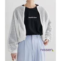 ราคา จัดส่งจากประเทศญี่ปุ่น Nissen เสื้อคลุมตาข่ายแฟชั่นญี่ปุ่น กัน UV ระบายอากาศดี บางเบา ใส่สบาย ทรงหลวม Oversize เสื้อคลุมซีทรู เสื้อแจ็คเก็ตฤดูร้อน เสื้อคลุมกันแดด สไตล์น่ารัก สำหรับผู้หญิง ใส่ได้หลายโ