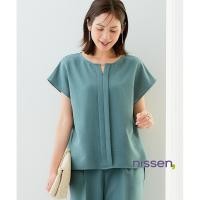ราคา จัดส่งจากประเทศญี่ปุ่น Nissen เสื้อเบลาส์ผ้าลินินเทียม เสื้อแขนสั้นผู้หญิง ใส่สบาย ระบายอากาศดี ไม่ยับง่าย กันรังสียูวี ดูแลง่าย ซักเครื่องได้ มีไซส์ใหญ่สำหรับสาวพลัสไซส์ สไตล์ญี่ปุ่น เสื้อตัวหลวม เสื