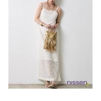 ราคา จัดส่งจากประเทศญี่ปุ่น Nissen ชุดเดรสยาวสายเดี่ยวลูกไม้พรีเมียม สไตล์ญี่ปุ่นเก๋ๆ ลุคหรูหรา ซ่อนหุ่นสวย ใส่สบาย ไม่รัดรูป ผ้าลูกไม้หนา มีซับใน พลัสไซส์ S 8L สำหรับหน้าร้อน เหมาะกับทุกโอกาส ลดราคาพิเศษ 