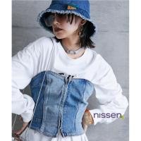 ราคา จัดส่งจากประเทศญี่ปุ่น Nissen เกาะอกยีนส์ ผ้าคอตตอน100 เทรนด์แฟชั่นญี่ปุ่นสุดฮิต เสื้อครอปยีนส์ดีไซน์ซิปหน้าลายปะติดเก๋ไก๋ ปรับไซส์ได้ ด้านหลังยางยืดและเชือกผูก สวมใส่สบาย มีไซส์ใหญ่พลัสไซส์ แมทช์ได้ห