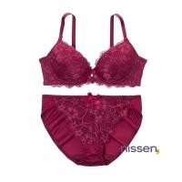 ราคา จัดส่งจากประเทศญี่ปุ่น Nissen ชุดชั้นในสตรีมีโครง Nissen แท้จากญี่ปุ่น ชุดบราและกางเกงในเซ็ต สีสันสดใสสวยงาม เสริมอกสวยชิด มีร่องอกธรรมชาติ ใส่สบาย ไม่อึดอัด ยืดหยุ่นดี มีไซส์ใหญ่พลัสไซส์ ครบไซส์พร้อม