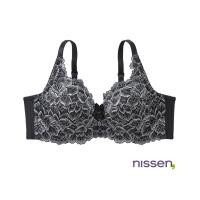 ราคา จัดส่งจากประเทศญี่ปุ่น Nissen บราฟูลคัพมีโครง เก็บทรงสวย หน้าอกอิ่มเต็มทรง ไซส์ใหญ่พิเศษ รุ่น Nissen x Triumph พีโอนี ลูกไม้ญี่ปุ่นแท้ บราดันทรง เก็บนมข้าง ให้หน้าอกกระชับ ดูผอมเพรียว รองรับหน้าอกใหญ่