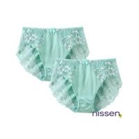ราคา จัดส่งจากประเทศญี่ปุ่น Nissen กางเกงในผู้หญิง 2 ชิ้น แพ็คคู่ ลูกไม้ญี่ปุ่นแท้ ลายดอกอาซาเลีย สวมใส่สบาย ผ้านุ่มพิเศษ ยืดหยุ่นสูง ไม่เข้าวิน สวยหวานไม่เห็นขอบ สำหรับสาวพลัสไซส์ ไซส์ใหญ่ สไตล์ญี่ปุ่น คอ
