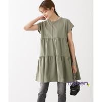 ราคา จัดส่งจากประเทศญี่ปุ่น Nissen เสื้อแขนสั้น ทรงไหล่ตก สไตล์ฝรั่งเศส แบบยาวคลุมสะโพก ทรงระบายพริ้วสวย สุดยอดผ้าคอตตอน 100 นุ่มสบาย ระบายอากาศดีเยี่ยม ไม่ร้อน ไม่อับชื้น ซักง่ายไม่หดตัว ไม่ต้องรีด พรางหุ