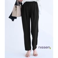 ราคา จัดส่งจากประเทศญี่ปุ่น Nissen กางเกงทรงสอบขายาวเรียวผ้าทิ้งตัวสวย ใส่สบายมาก ไม่อึดอัด เอวยางยืด ยับยาก ซักเครื่องได้ ทรงหลวม ไซส์ใหญ่ พลัสไซส์ สาวอวบใส่สวย สไตล์ญี่ปุ่น ใส่ทำงานได้ Everyday Look (286
