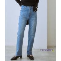 ราคา จัดส่งจากประเทศญี่ปุ่น Nissen กางเกงยีนส์ยืดเอวสูงทรงขากระบอก ไฮเวสต์สเตรทเดนิม ทรงสวยพรางหุ่น เก็บหน้าท้องดีเยี่ยม ผ้ายืดหยุ่น เคลื่อนไหวคล่องตัว ใส่สบาย ระบายอากาศดี สีฟอกสไตล์วินเทจ สวยมีสไตล์ แฟชั