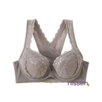 ราคา จัดส่งจากประเทศญี่ปุ่น Nissen บราตะขอหน้า สายบรากว้างพิเศษ สายไขว้หลังดีไซน์สวย เก็บเนื้อด้านข้างหมดจด รองรับแผ่นหลังเต็มตัว ช่วยจัดสรีระให้หลังตรงสง่างาม ใส่สบาย ระบายอากาศเยี่ยม ผ้าตาข่ายพาวเวอร์เน็