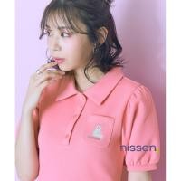 ราคา จัดส่งจากประเทศญี่ปุ่น Nissen เดรสโปโลปักลายน้องแมวสุดคิ้วท์น่ารักมาก สไตล์ญี่ปุ่นแท้ๆ สำหรับสาวพลัสไซส์ ทรงหลวมใส่สบายตัว แขนพองนิดๆ พรางหุ่นได้ดีงาม เนื้อผ้านุ่มระบายอากาศดี ซักง่าย เหมาะกับอากาศเมื