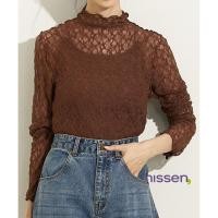 ราคา Direct from Japan Nissen เสื้อลูกไม้ซีทรู คอปีน สเตรทช์ ระบายขอบสุดน่ารัก แฟชั่นผู้หญิง สไตล์ญี่ปุ่น ใส่อินเนอร์ ใส่สบาย แมทช์ง่าย ฤดูใบไม้ผลิ ใบไม้ร่วง (27193322546)