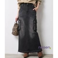 ราคา Direct from Japan Nissen กระโปรงยีนส์ยาวทรงตรง กระเป๋าปะวินเทจ เอวยางยืด ใส่สบาย มีไซส์ใหญ่พิเศษ แฟชั่นผู้หญิงเก๋ๆ (26891620597)